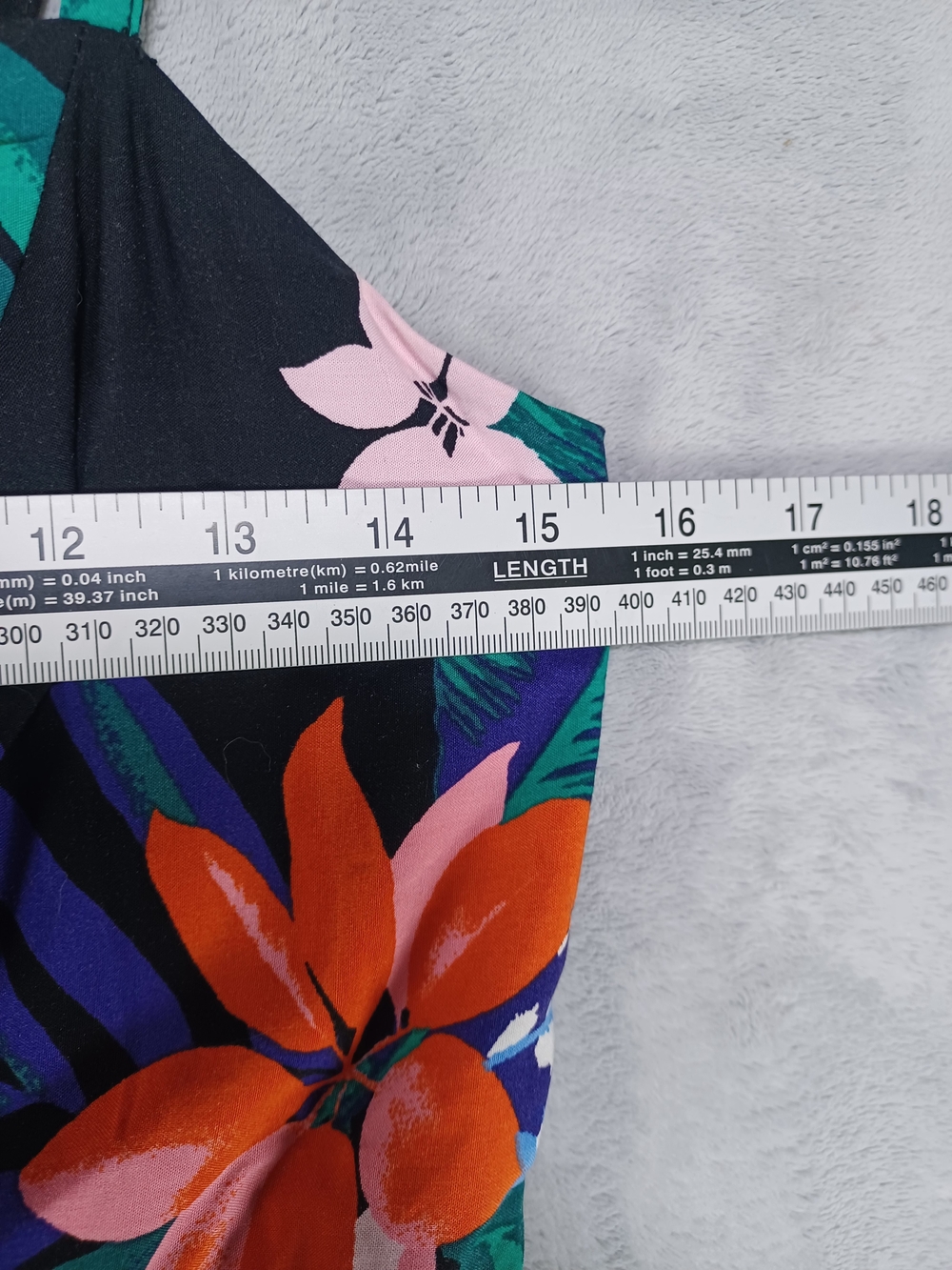 Old Navy Women's Tropical Black Floral Sundress Small Cami Mini Dress Hawaiian - Picture 8 of 9